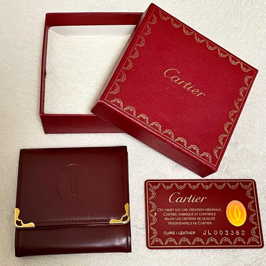 新品 カルティエ マストライン ケース ボルドー ゴールド金具 楽天市場】【未使用品】Cartier カルティエ マストライン カードケース