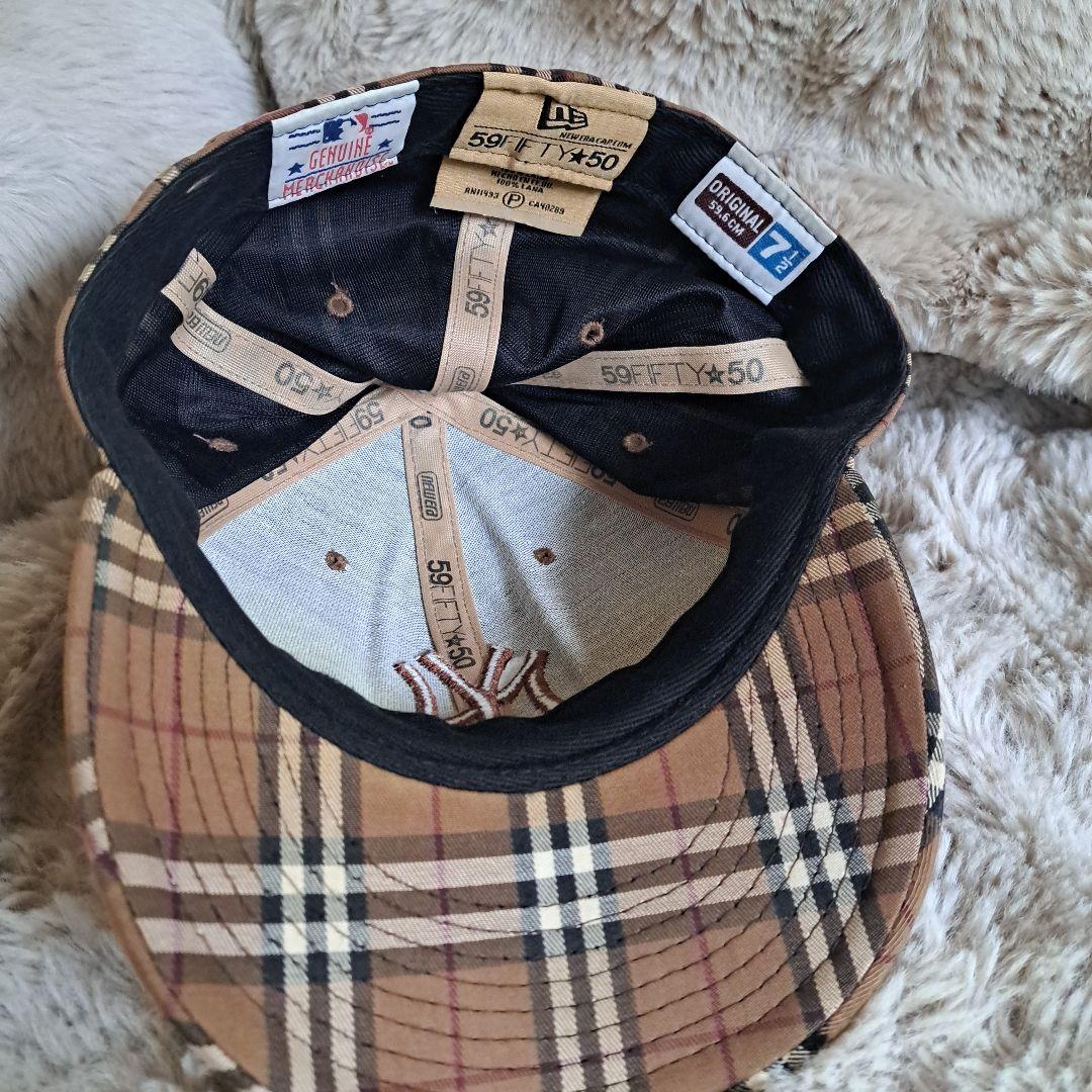 ニューエラ バーバリーチェック キャップ NEWERA 59FIFTY NY - メルカリ