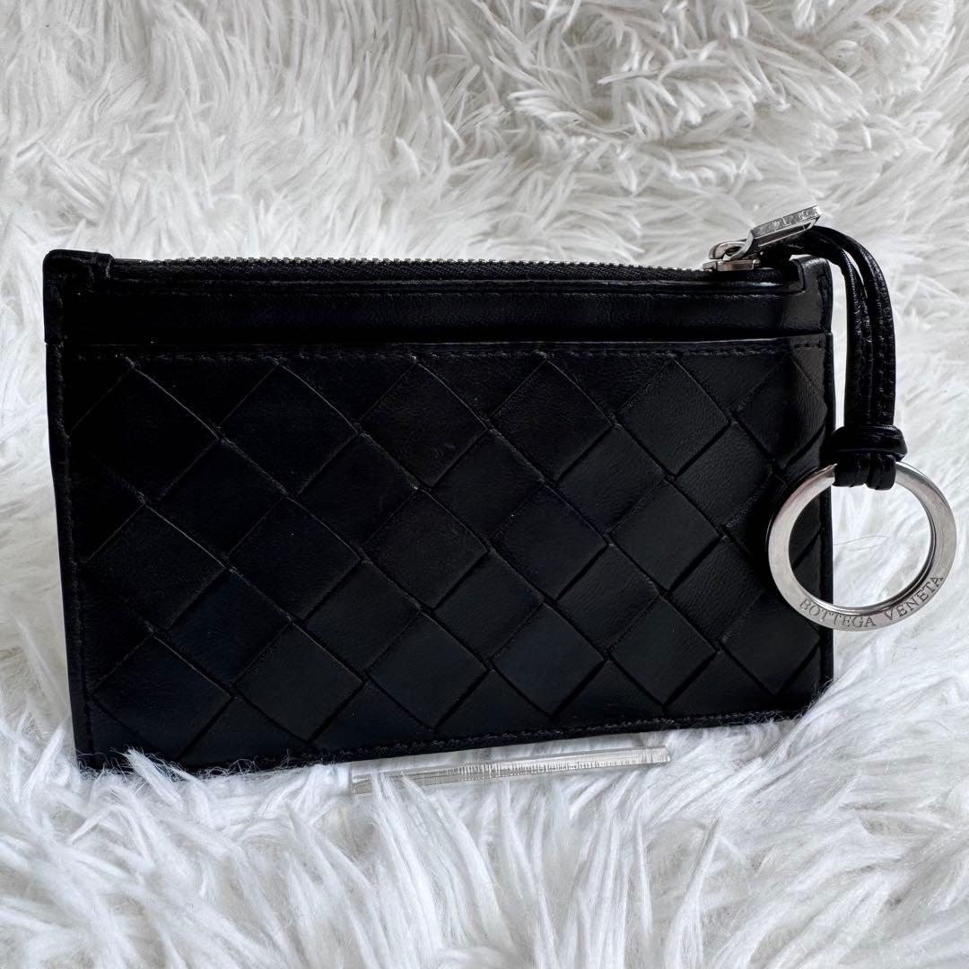【美品】BOTTEGA VENETA ケース イントレチャート ブラック BOTTEGA VENETA（ボッテガ・ヴェネタ） キーケース イントレチャート