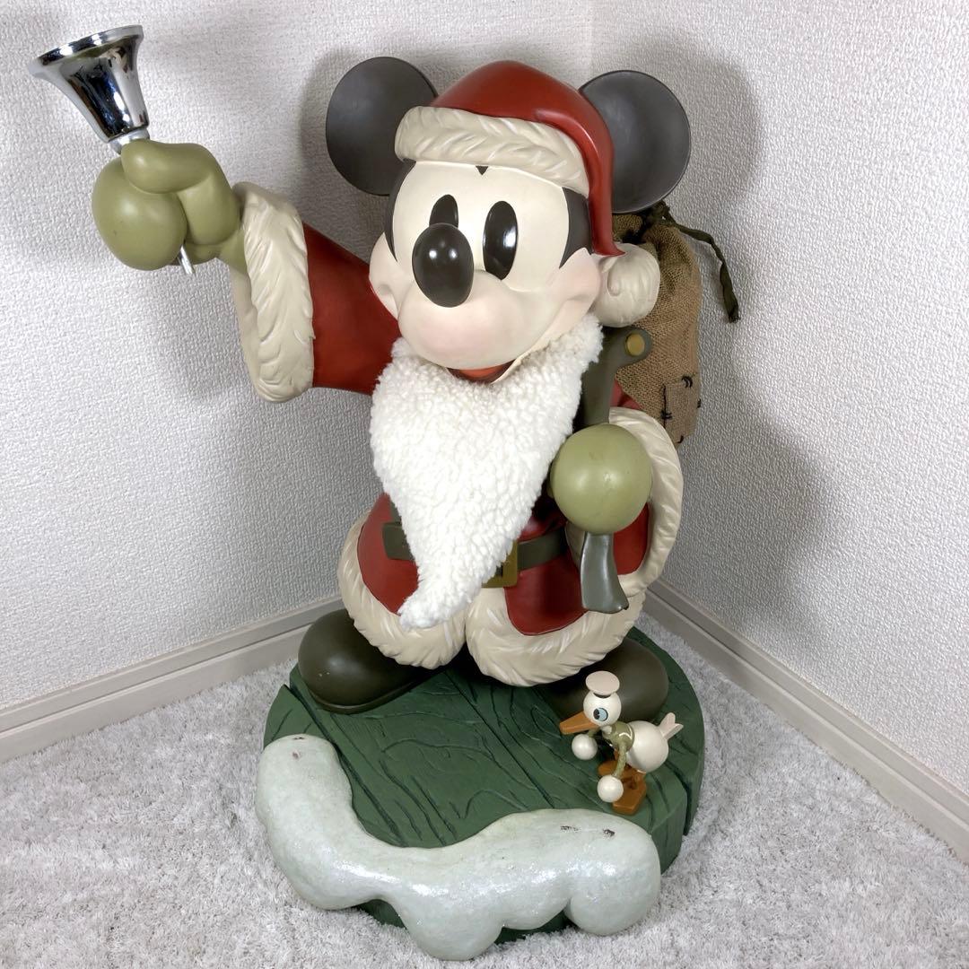 ディズニー75周年限定　特大　ミッキーマウス　サンタクロース　フィギュア　レア Disney】ミッキーマウスクラブ 70周年 ミッキー フィギュア (Disney
