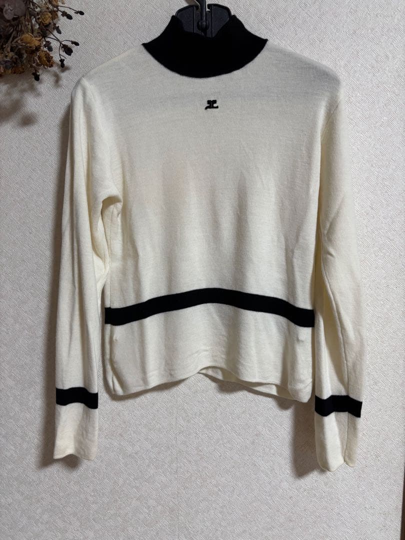 ☆courre'gesクレージュ☆ 薄手タートルネック ウールセーター 楽天市場】クレージュ タートルネックの通販