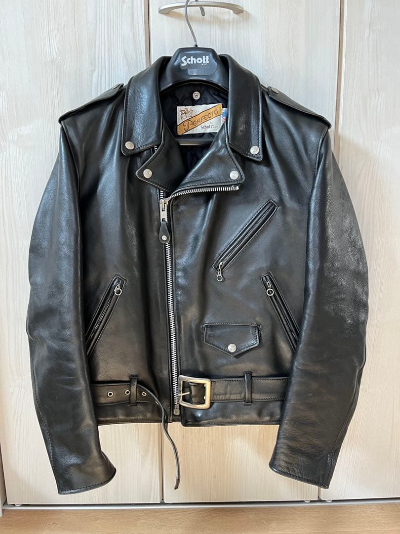 Schott 118 ダブルライダースジャケット サイズ40 ブラック - メルカリ