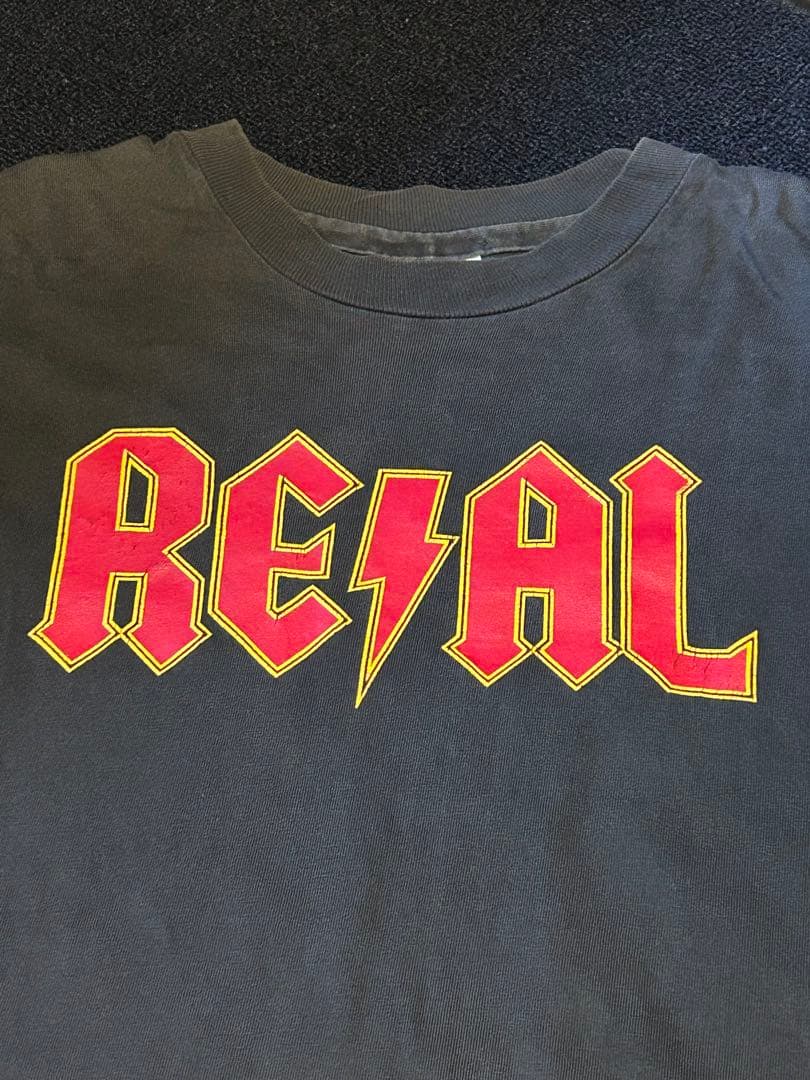 size XL！当時物90’s REAL SKATEBOARDS Tシャツ Vintage Real Skateboards T Shirt Mens X-Large Evolution Of