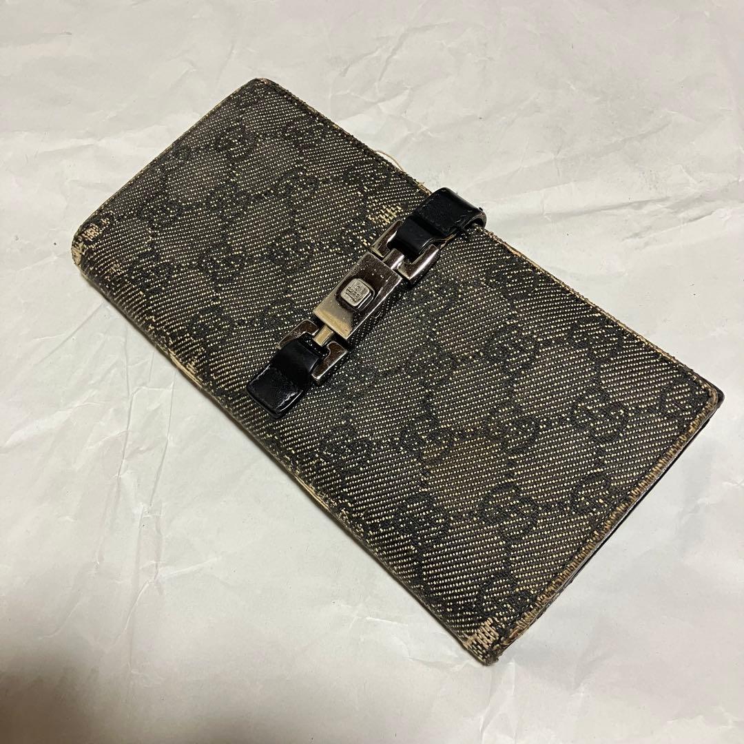 GUCCI / グッチ】 ジャッキー / GGキャンバス / 二つ折り 長財布