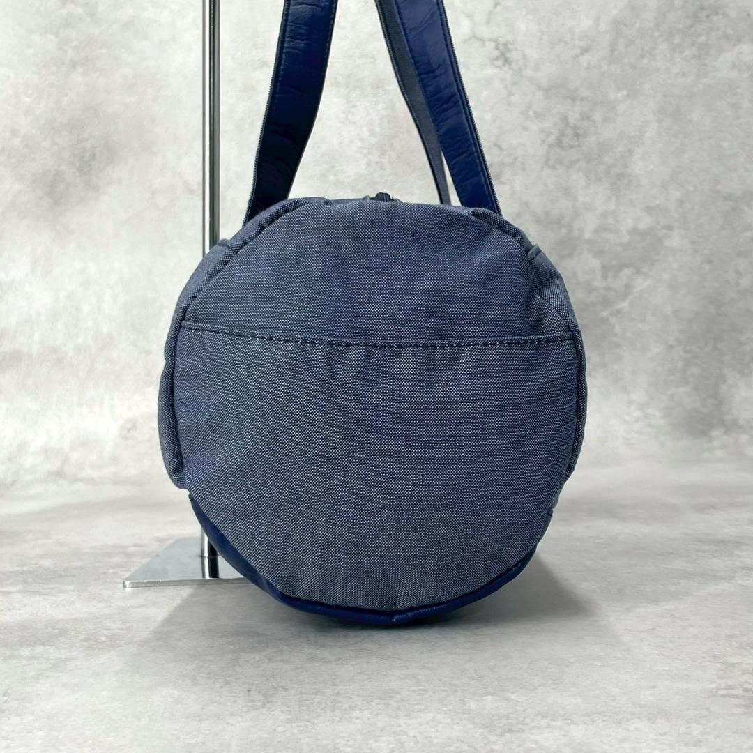 美品✨/70周年限定】ファミリア ドラムバッグ ボストン 肩掛け デニム 青系