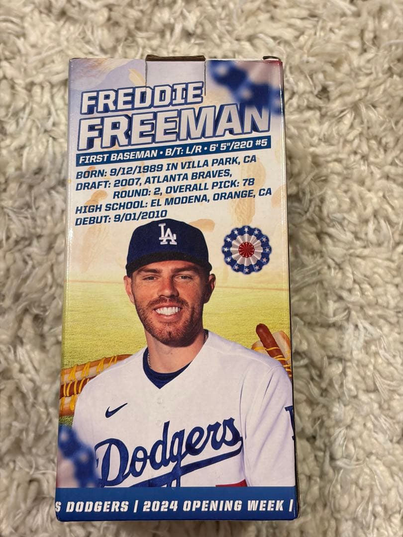 フレディ・フリーマン ボブルヘッド 2024 ドジャース ワールドシリーズ