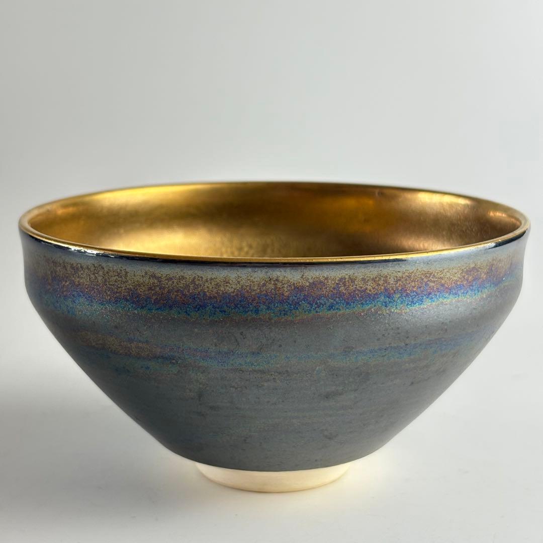 京焼 仙遊寺窯 暁雲 金彩天目茶碗 箱なし 三代 北本博 抹茶碗 - メルカリ