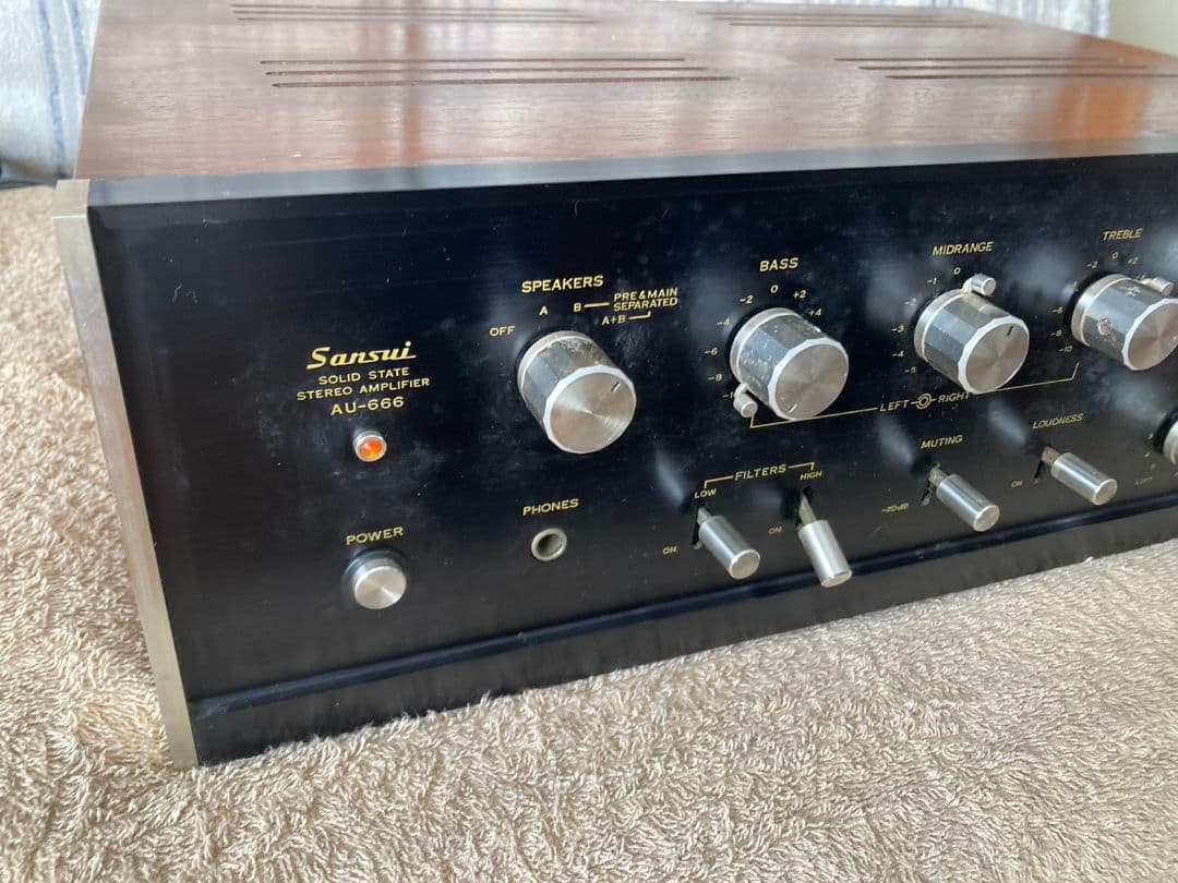 ☆動作品! SANSUI プリメインアンプ AU-666 - メルカリ