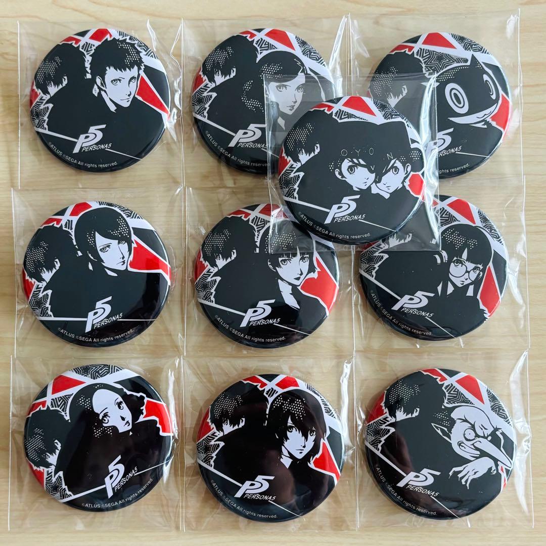 ペルソナ５ トレーディングバッジコレクション コープver. 全10種 主人公