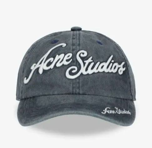 acne studios キャップ logo ball cap Acne Studios - Logo cap - Faded black