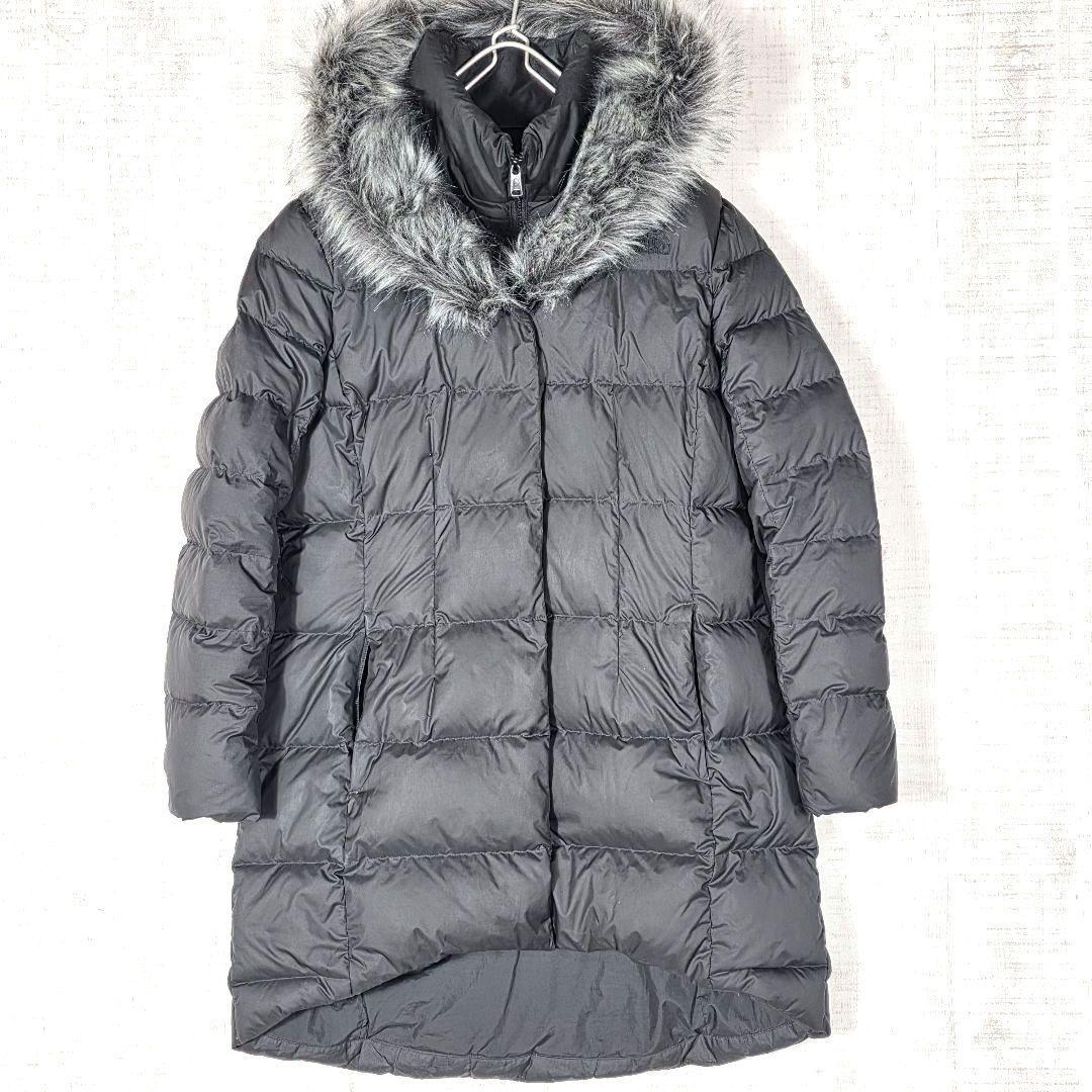 希少XL✨️ノースフェイス ファーダウンコート ロングダウンコート Aライン 黒 THE NORTH FACE（ザ ノースフェイス） ダウンコート ダウンジャケット