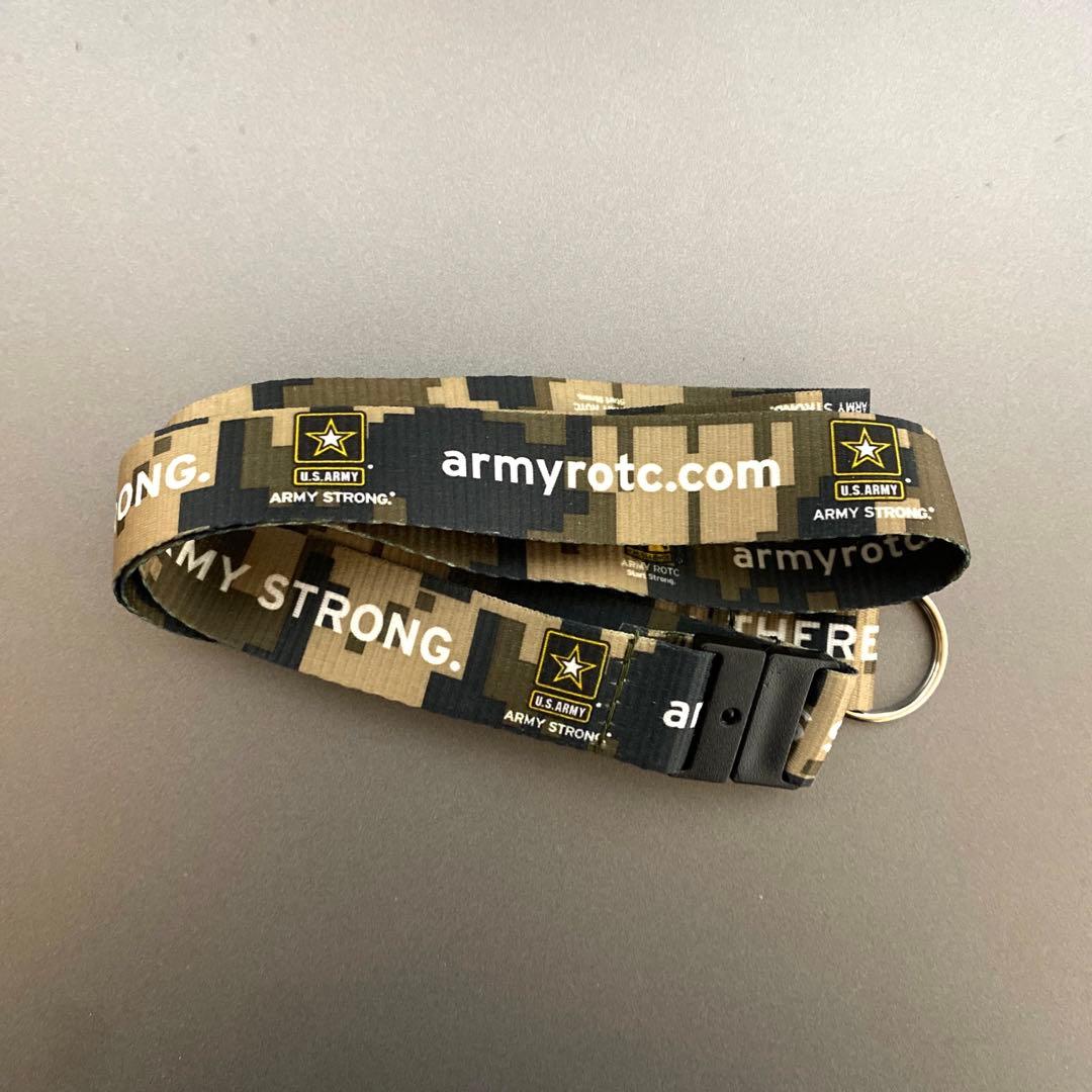 【激レア】US ARMY ROTC 首かけストラップ 激レア】US ARMY ROTC 首かけストラップ