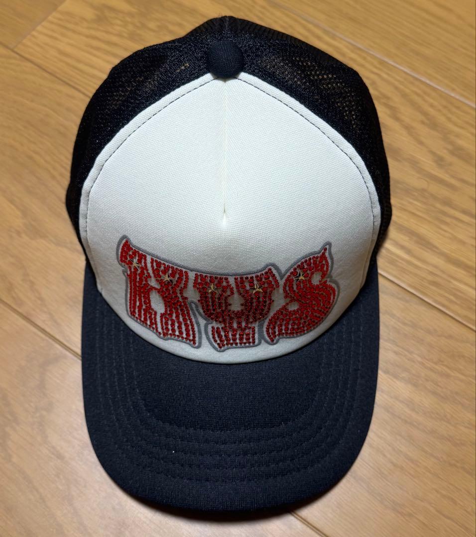 極美品 HYSラインストーンメッシュキャップ HYPNOTIZED LOGO