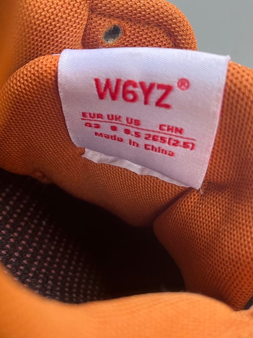 W6YZ スニーカー　26.5cm 美品　緑　オレンジ　43