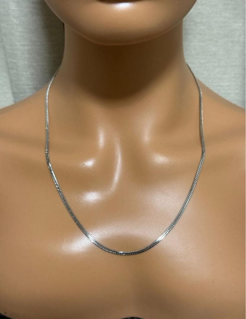 【PT850】プラチナ850 喜平ネックレス、6面ダブル、55cm、12.33g