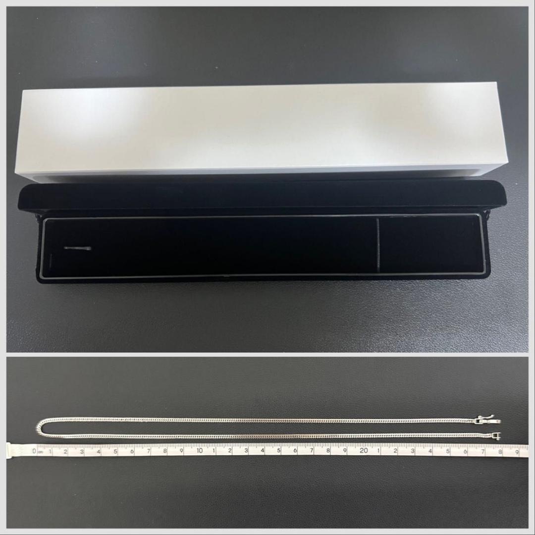 【PT850】プラチナ850 喜平ネックレス、6面ダブル、55cm、12.33g