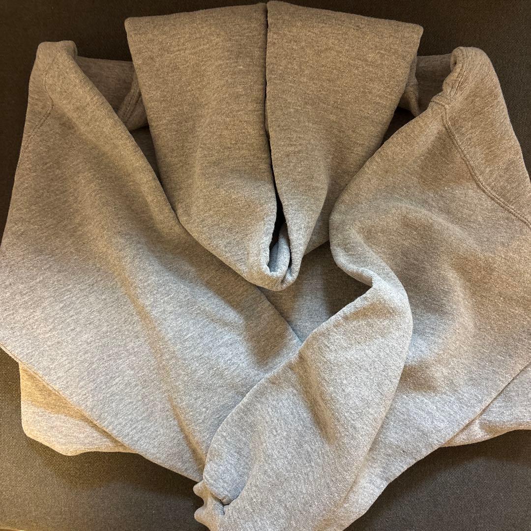 神サイズ 90s ラッセル 無地 パーカー USA製 L シルバー グレー - メルカリ