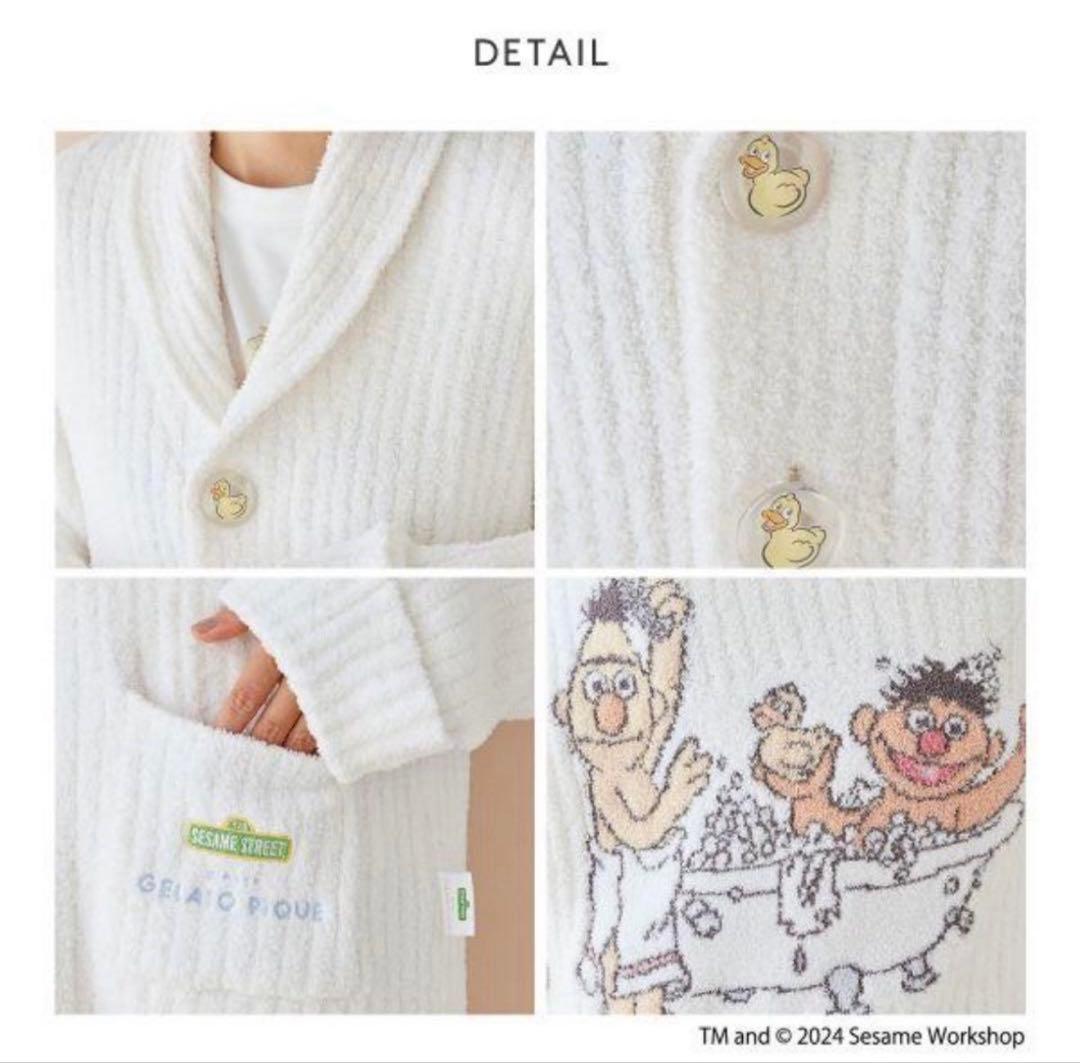 新品 ジェラートピケ セサミストリートカーディガンM〜L 訳あり - メルカリ