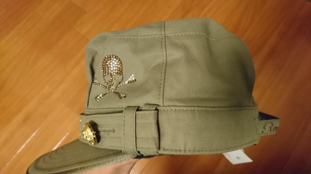 ロエン Roen スワロフスキー スタッズ ミリタリー ワーク キャップ 帽子