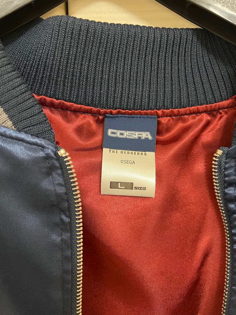 即決に切替】コスパCOSPA ソニック・ザ・ヘッジホッグ スカジャン L