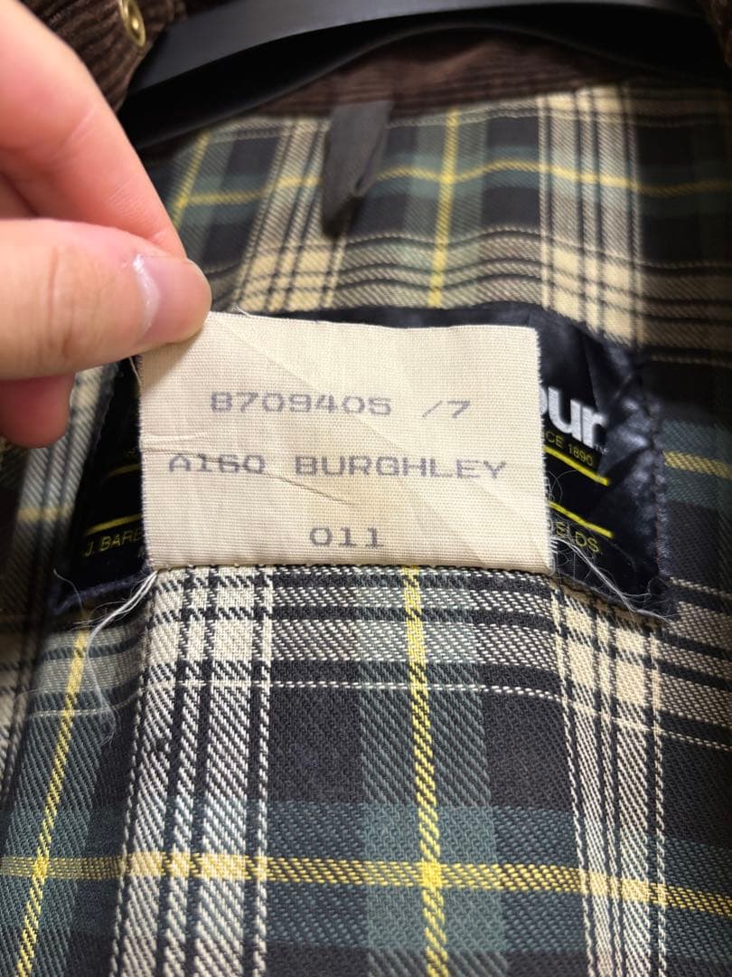 87年製】2ワラント C38 barbour burghley バブアー - メルカリ
