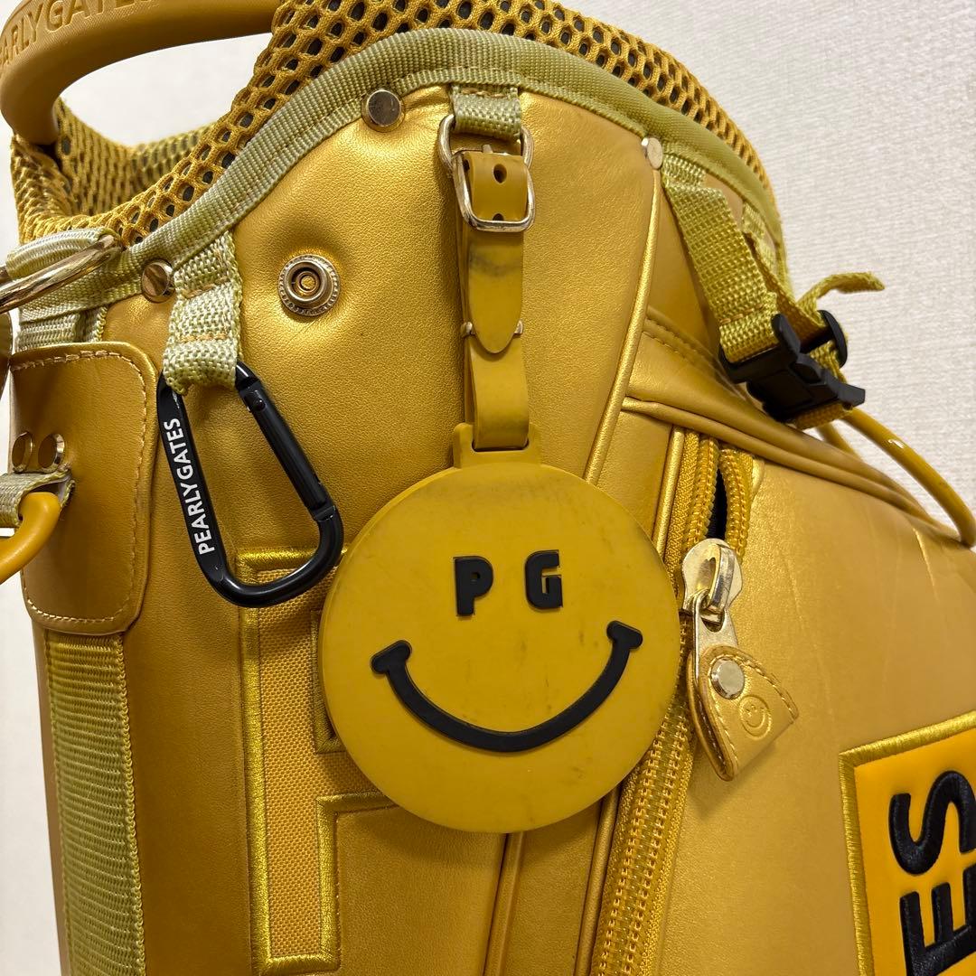 希少）パーリーゲイツ キャディバッグ ゴールド - メルカリ