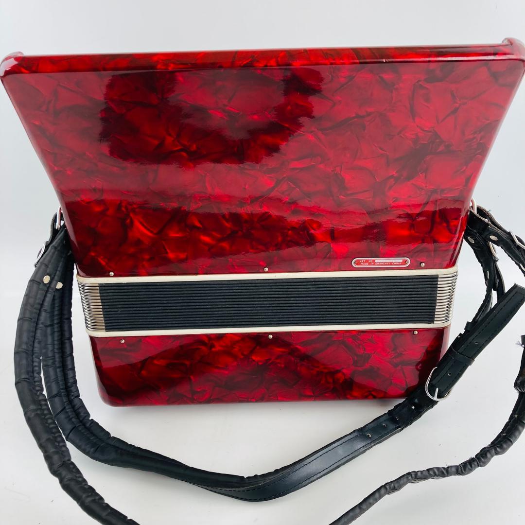 美品 BAILE アコーディオン M2019 30鍵 24ベース 赤 ケース付 - メルカリ