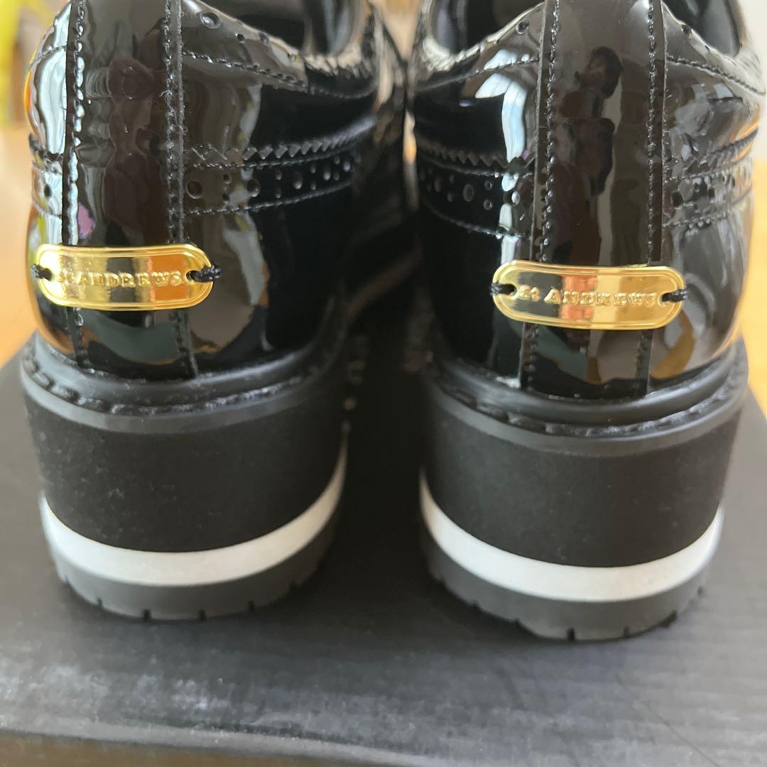 【新品未使用】ST ANDREWS ゴルフシューズ 23.0cm ブラック　厚底