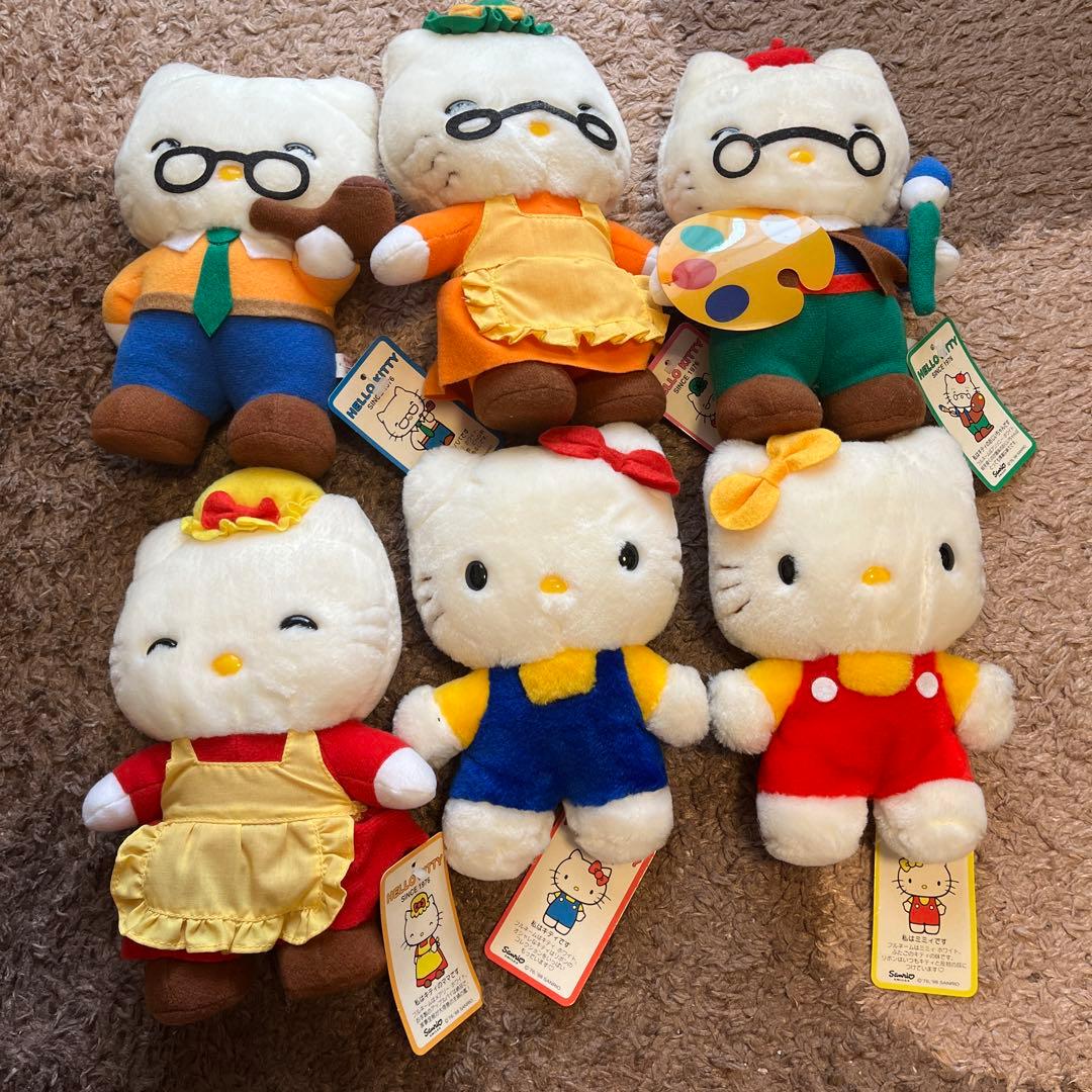 希少品eikoh エイコー ハローキティ 家族 ぬいぐるみ ファミリー
