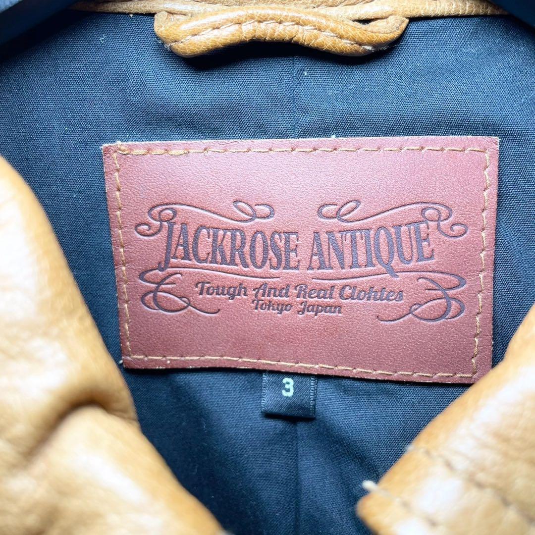 ジャックローズ シングルライダースジャケット レザージャケット 山羊