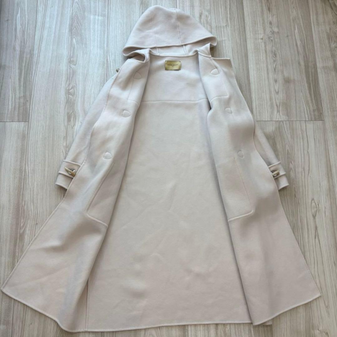 美品】UNITED ARROWS ダブルフェイス ダッフルコート オフホワイト