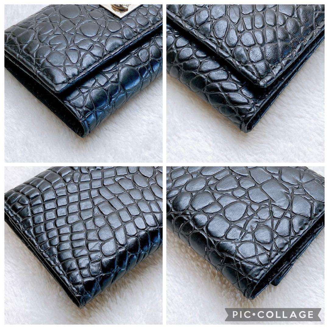 ✨美品✨ヴェルサーチ メデューサ クロコ型押し 6連キーケース