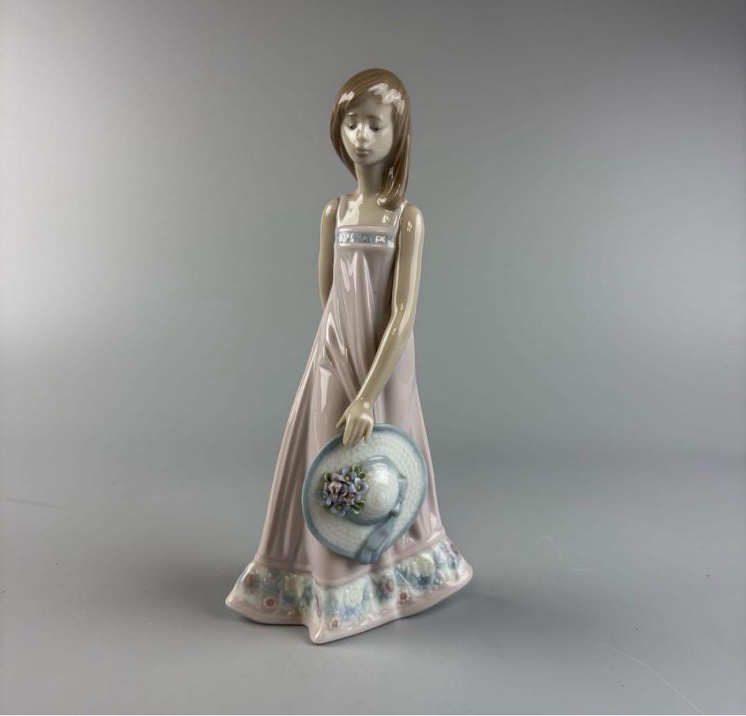 LLADRO リヤドロ 夏の陽ざし 少女 フィギュリン 陶器 置物