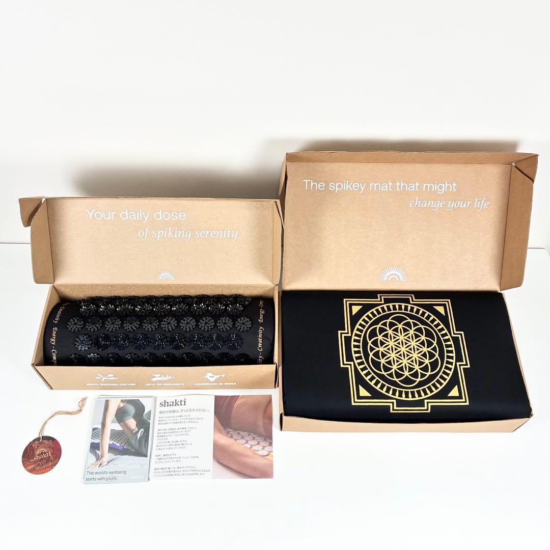 正規品 shakti シャクティマット&ピロー ブラック オリジナル - メルカリ