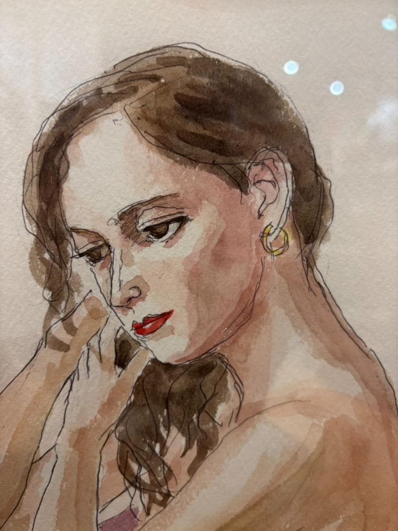 真作 寺島龍一 「裸婦」６号