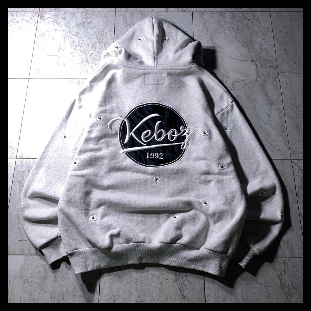 Keboz × Nick Gear コラボ パーカー フーディ 刺繍 グレー L - メルカリ