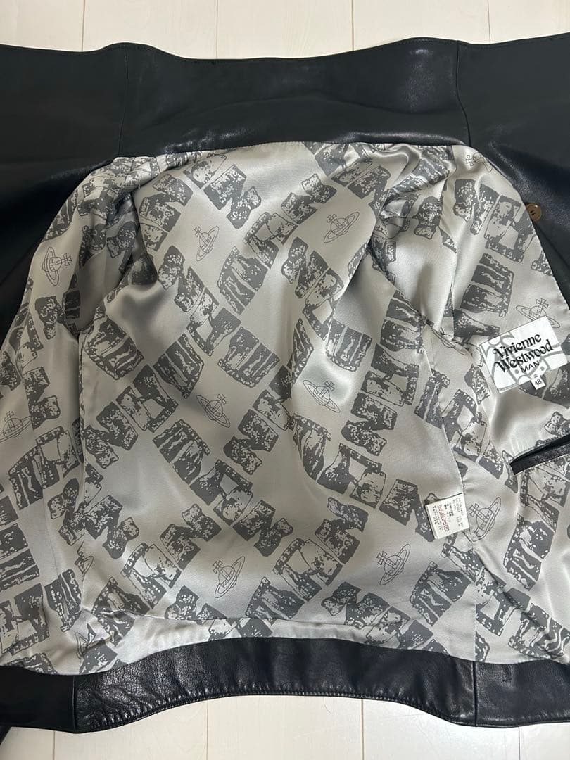 激レア ヴィヴィアンマン ホースレザージャケット 48 ライダース