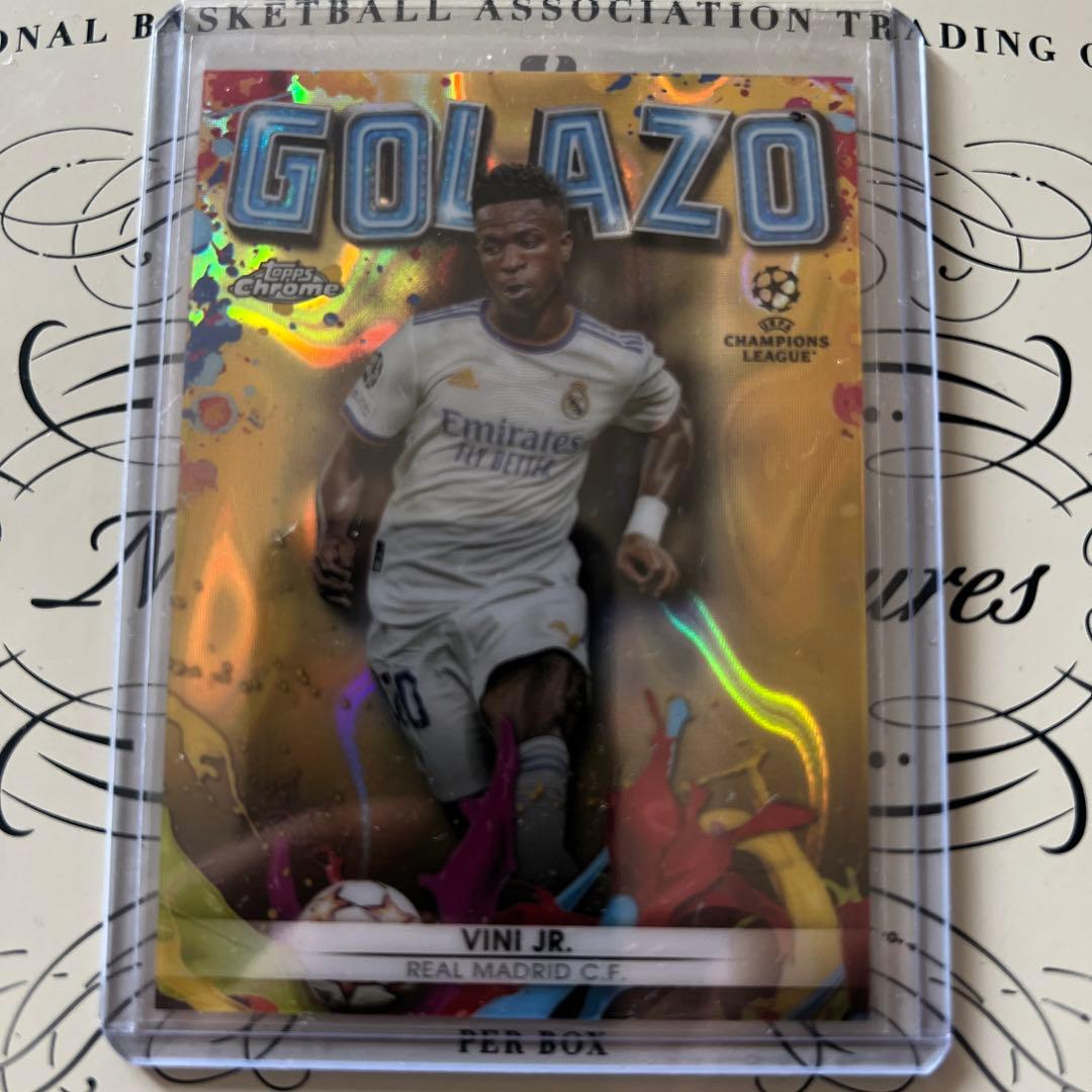 ヴィニシウス Topps Chrome Golazo Gold Lava 激レア 2023-24 Topps Chrome UEFA Club Competitions Lionel Messi Golazo