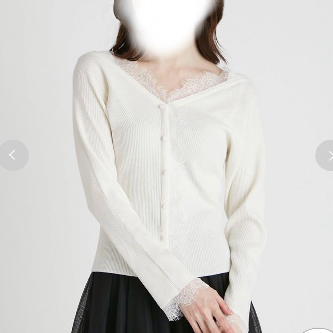 CELFORD セルフォード♪レーストリムニットプルオーバーCWNT254146 レーストリムニットプルオーバー(ニットプルオーバー)｜TOPS（トップス