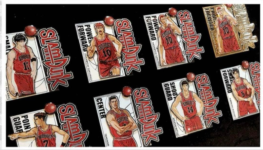 【海外限定】スラムダンク　金属 ピンバッジ　フィギュア　ザファーストスラムダンク