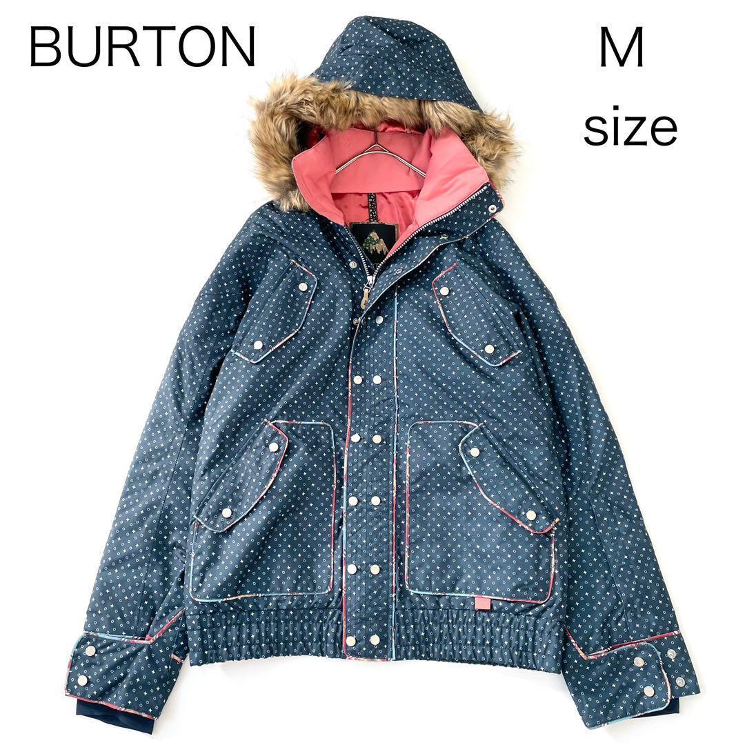 4457 【美品】バートン ジャケット スノボウェア レディース M ファー付き BURTON（バートン） スノーボードウェア レディース BURTON Womens