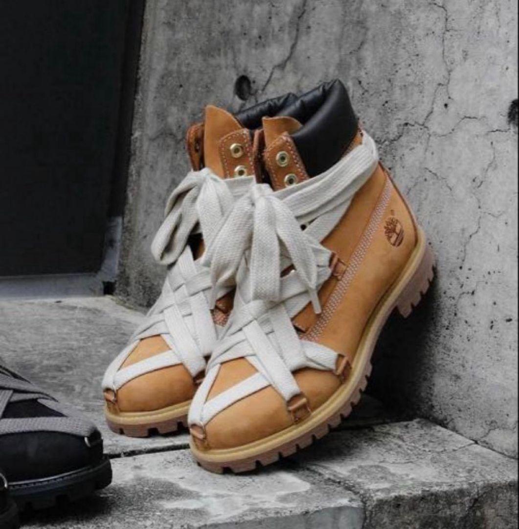 Timberland Yellow Boots SCTCS カスタム　26.0 Custom Timberland 6in Boot. Hand made by @fontidimitri designed by