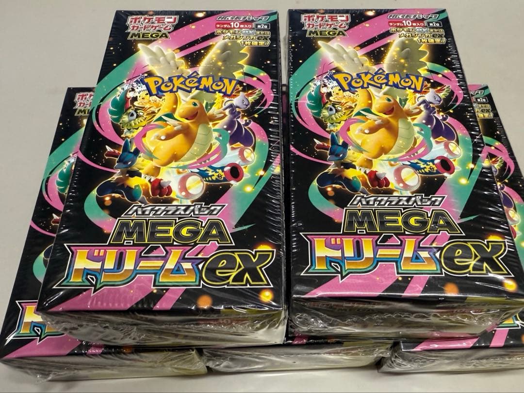 ポケカMEGAドリームex シュリンク付　5BOX 楽天市場】【Box未開封・シュリンク付き】 ポケモンカードゲーム MEGA