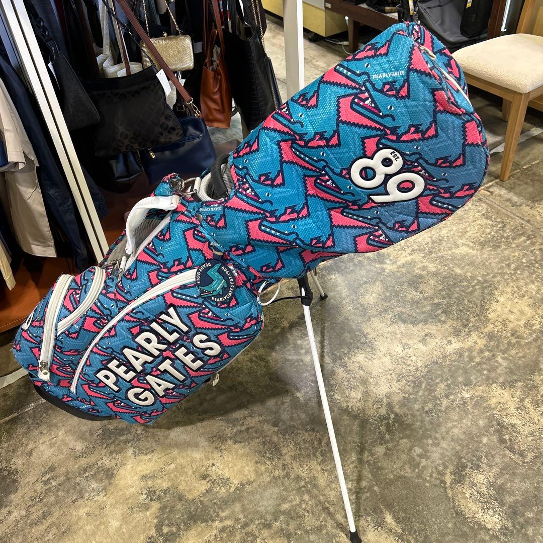 パーリーゲイツ キャディバッグ ワニ柄 スタンドバッグ セルフバッグ