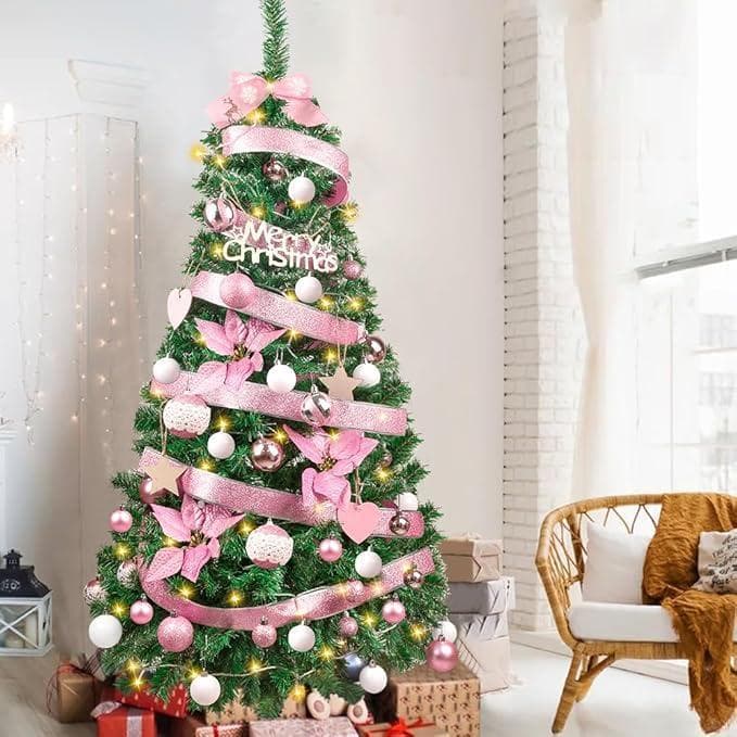 54 クリスマスツリー 150cm 北欧 おしゃれ オーナメントセット ピンク