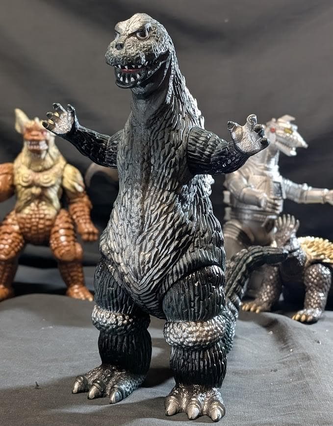 昭和ゴジラ・メカゴジラ・キングシーサー・アンギラス（バンダイ）ソフビ４体セット
