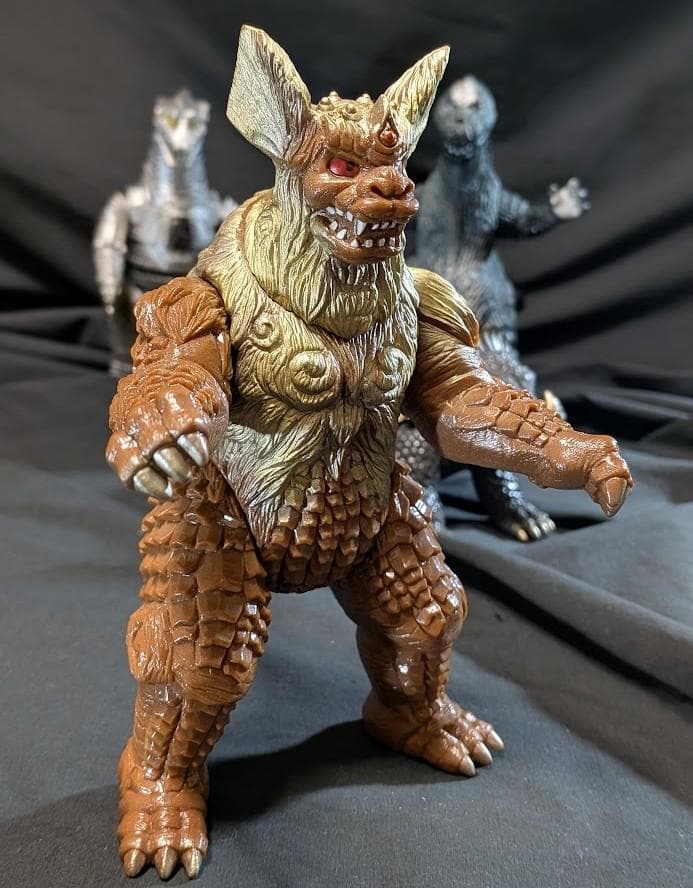 昭和ゴジラ・メカゴジラ・キングシーサー・アンギラス（バンダイ）ソフビ４体セット