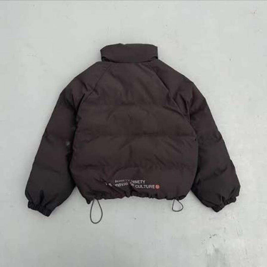 9090 Logo Rich Puffer Jacket ブラック - メルカリ