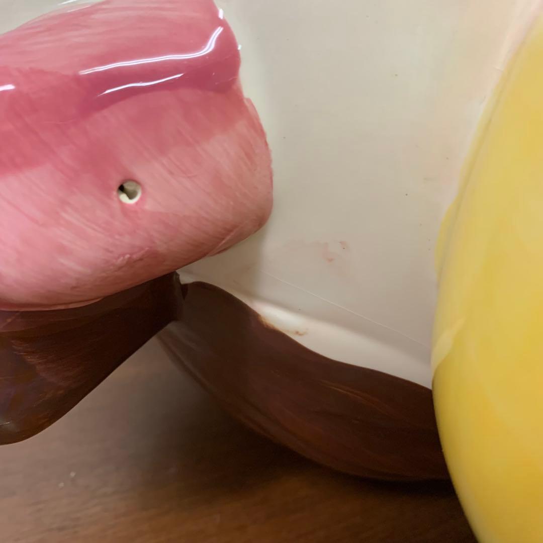 ❶希少 不二家 ペコちゃん ジャンボ 特大 陶器製置物 お座り 限定品 非売品