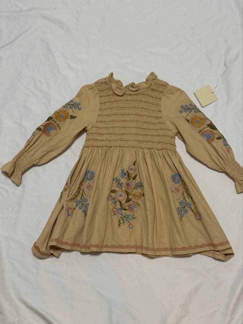 アポリナ apolina ワンピース　2-3y Apolina（アポリナ）2026SS IDA DRESS - mint cream/seaglass - キッズ